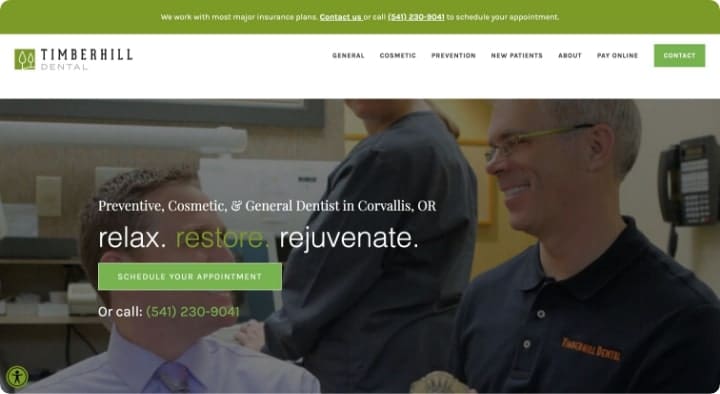 timberhill website thumbnail