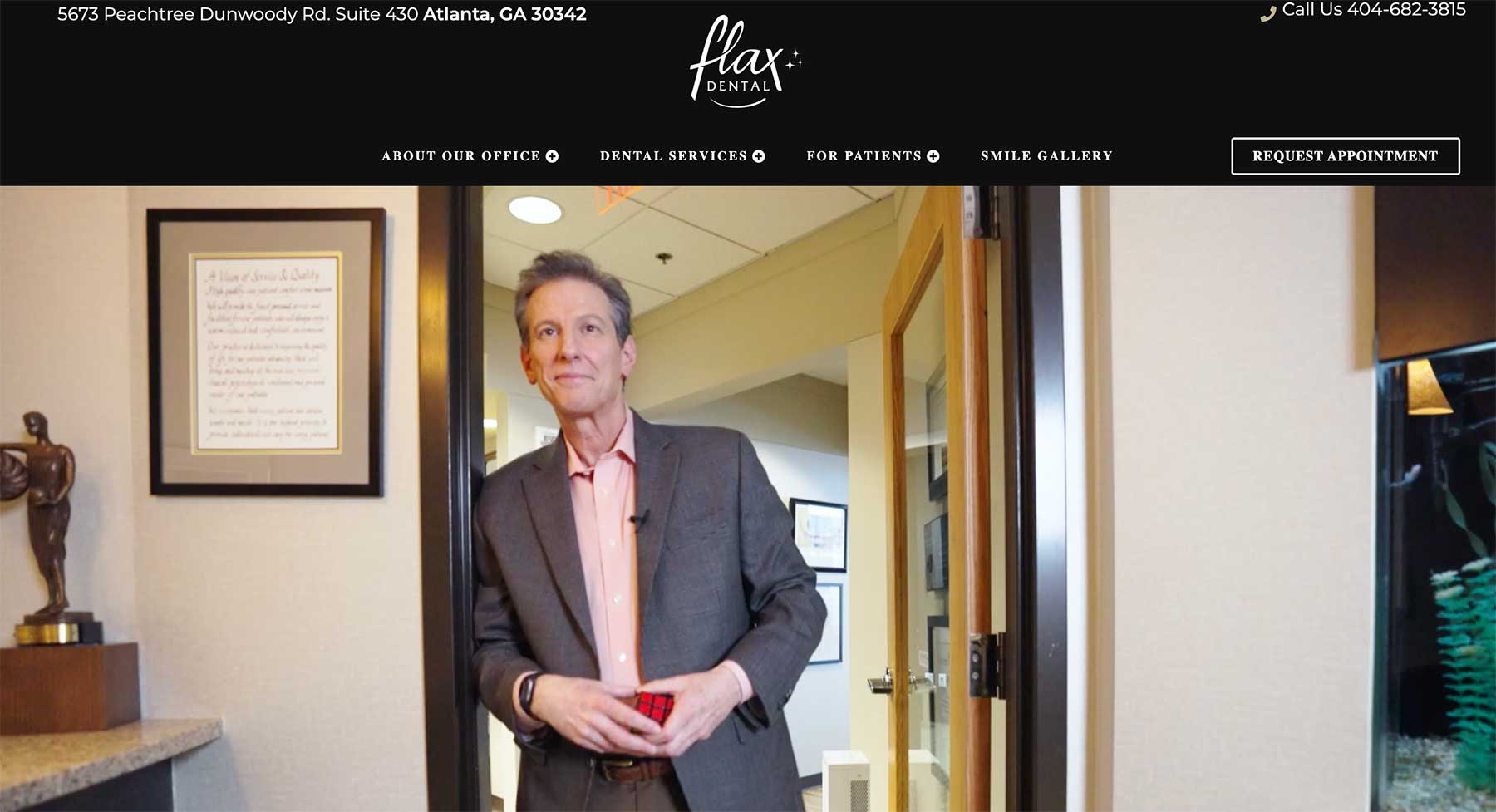 flax dental website