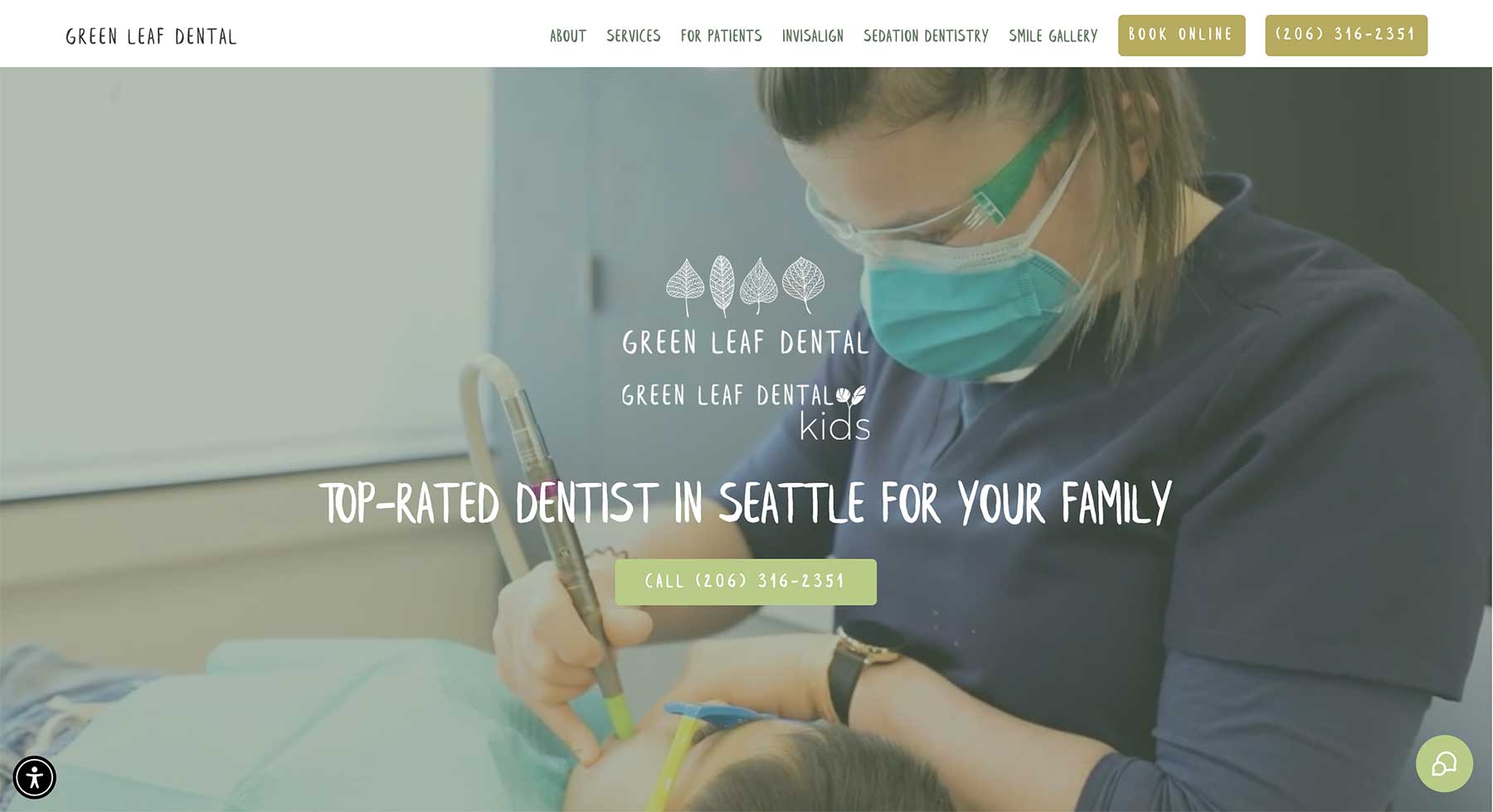 green leaf dental website