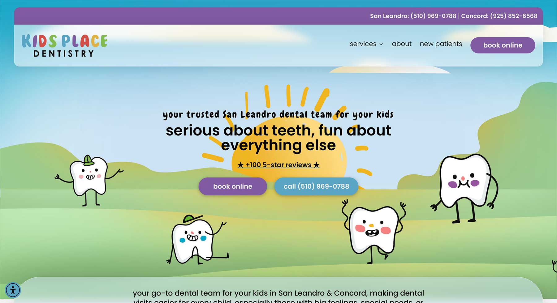 kids place dentistry website