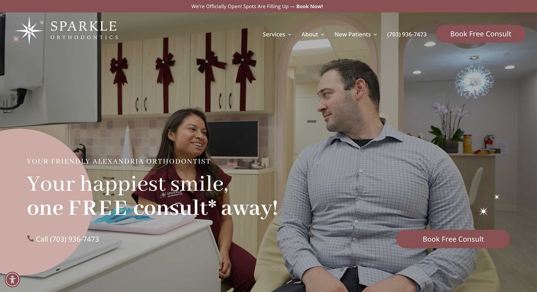 sparkle orthodontics website