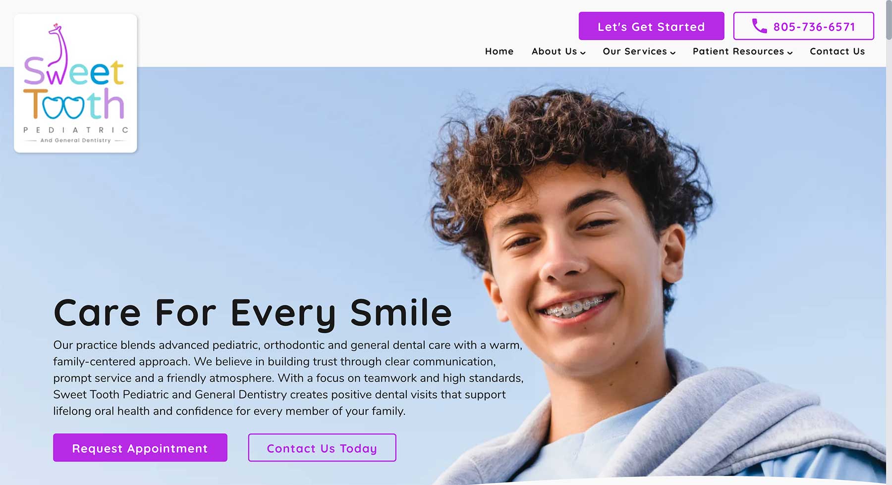 sweet tooth pediatric and general dentistry website