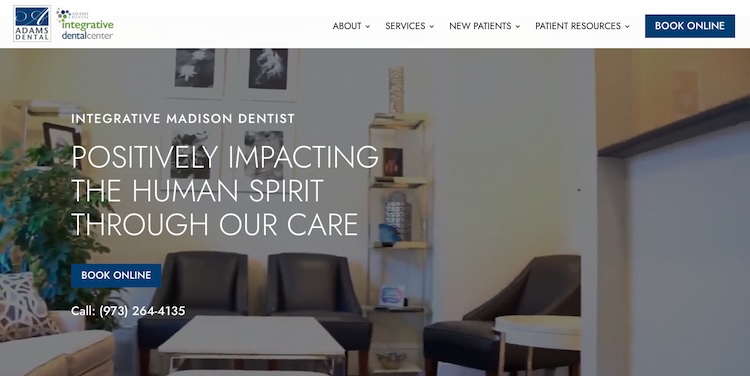 Adams Dental website