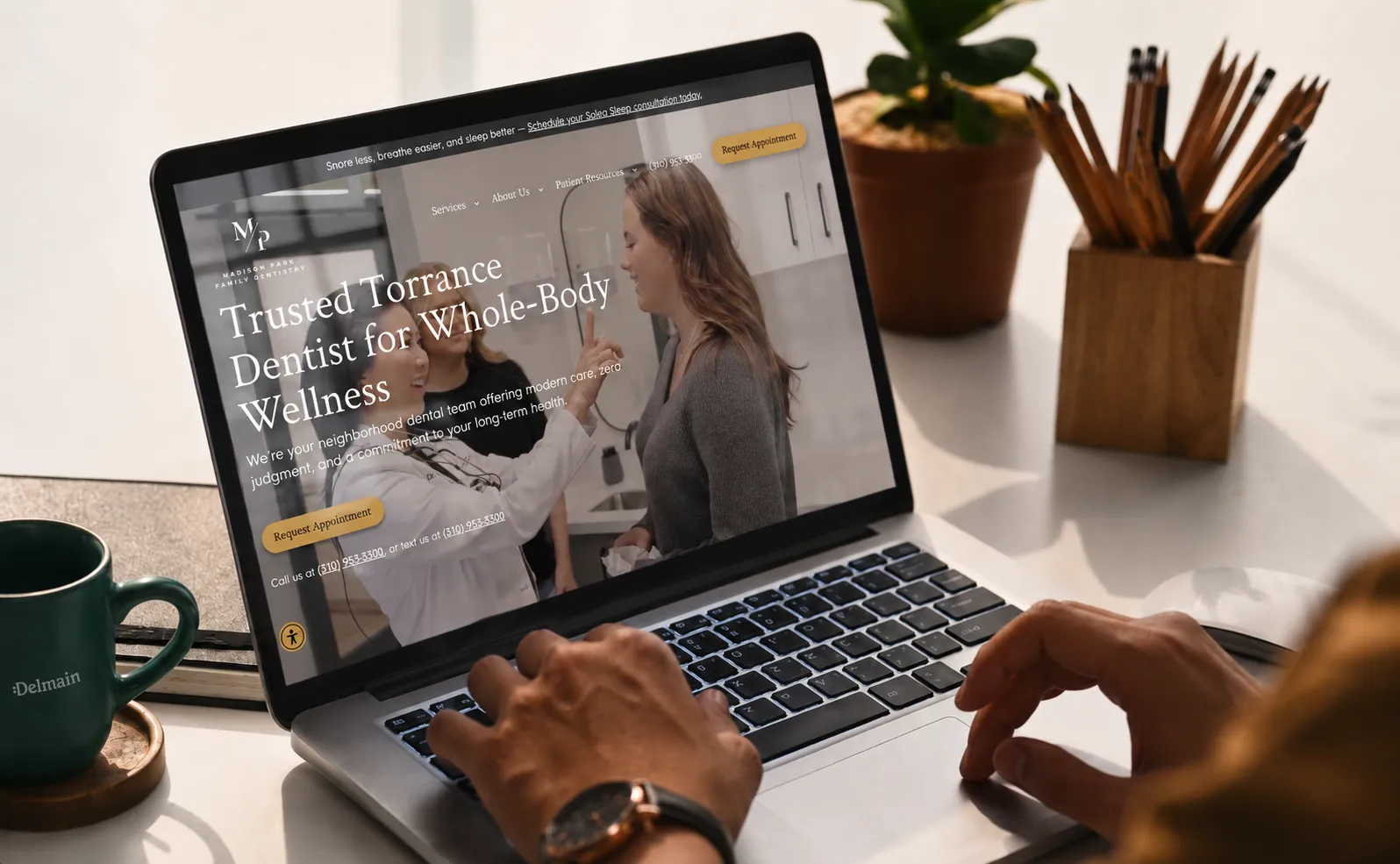 Homepage for Madison Park Family Dentistry's website, one of the best dental websites of 2026. Homepage for Madison Park Family Dentistry's website, one of the best dental websites of 2026.