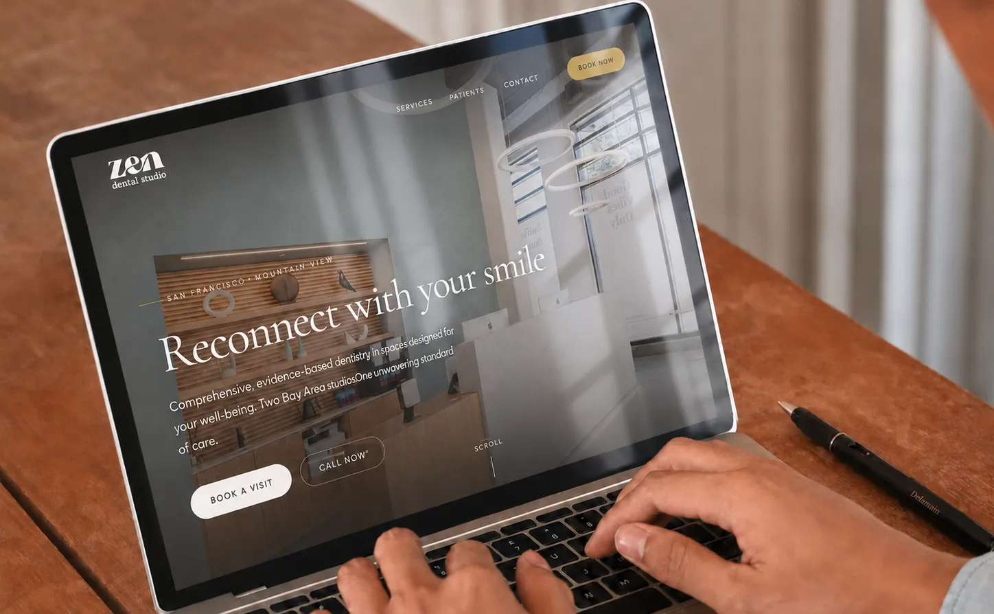 Homepage for Zen Dental Studio's website, one of the best dental websites of 2026. Homepage for Zen Dental Studio's website, one of the best dental websites of 2026.