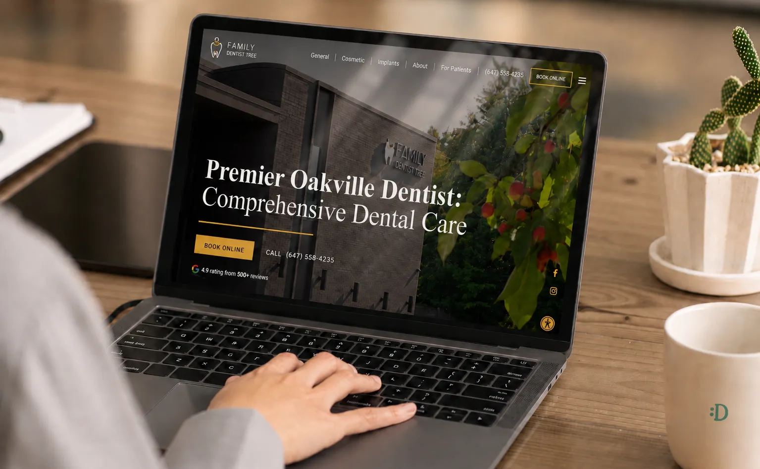 Homepage for Family Dentist Tree's website, one of the best dental websites of 2026. Homepage for Family Dentist Tree's website, one of the best dental websites of 2026.