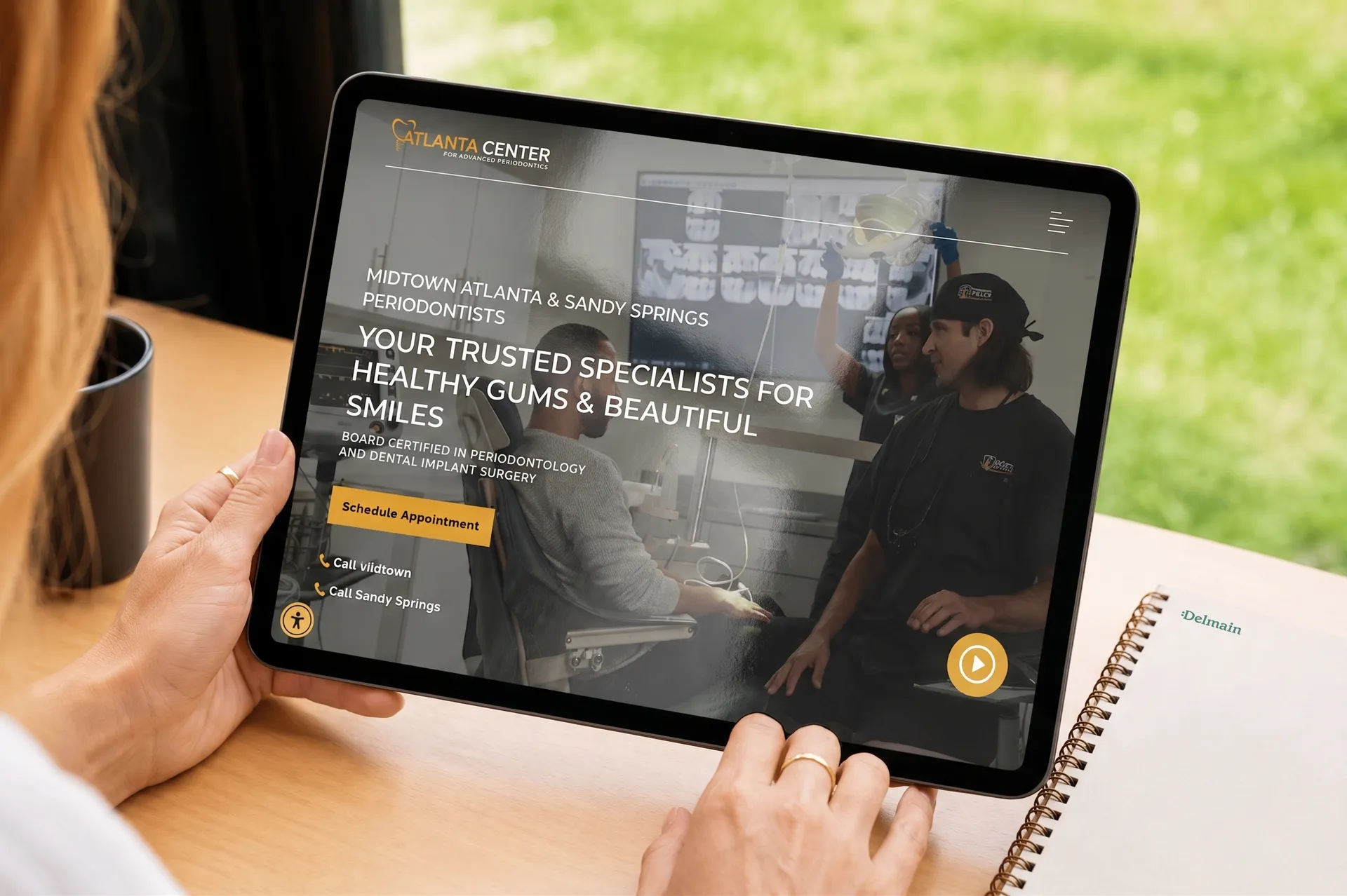 Homepage for Atlanta Center for Advanced Periodontics's website, one of the best dental websites of 2026. Homepage for Atlanta Center for Advanced Periodontics's website, one of the best dental websites of 2026.